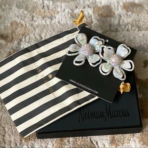 Lele Sadoughi Crystal Azalea Statement Earrings
